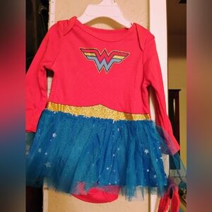 Wonder Woman Baby Costume - Red, Blue, and Gold